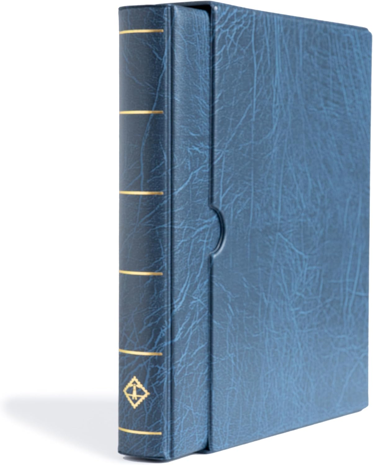 Leuchtturm VARIO F Dar Kasetli Klasör (255x325x60mm) (Kağıt Para, Pul, Zarf ve Efemera Koleksiyonlarınız için idealdir), Mavi Kapak