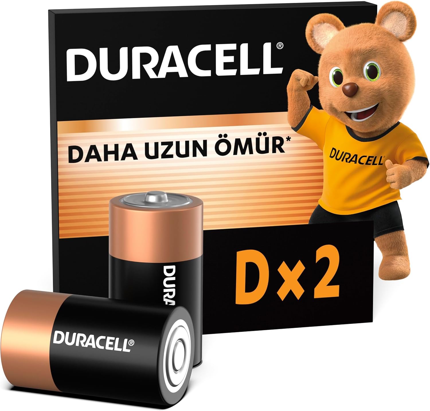 BASIC Alkalin D Pil (2’li Paket) – Çok Amaçlı Alkalin D Pil 1,5V – Daha Uzun Ömürlü – Günlük Cihazlar için Güvenilir Güç – Plastik İçermeyen Ambalaj - MN1300