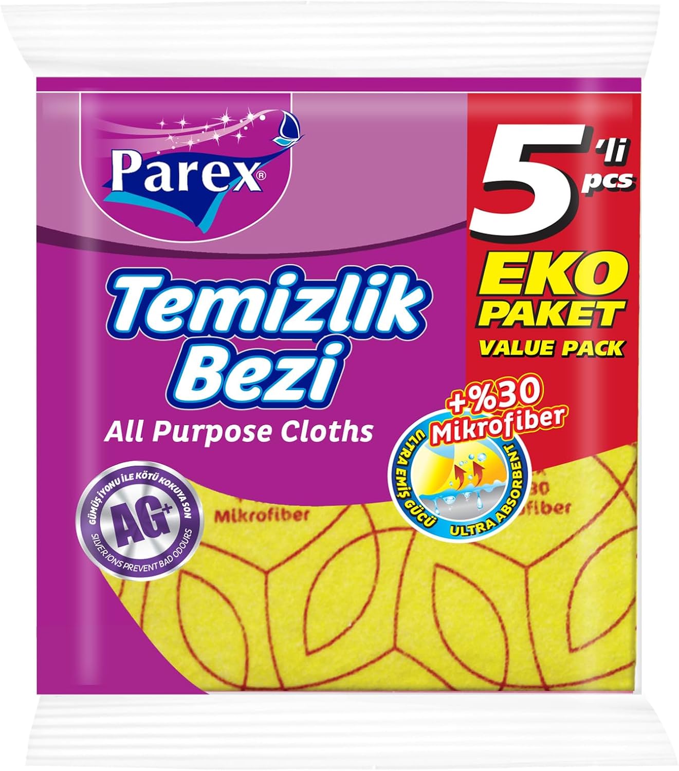 Alternative view of 30% Mikrofiber Temizlik Bezi 5'li