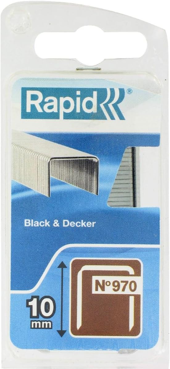 Zımba teli Tip 970, 10 mm zımba, 896 adet, Black & Decker el ve elektrikli zımba makineleri için düz tel kıskaçlar