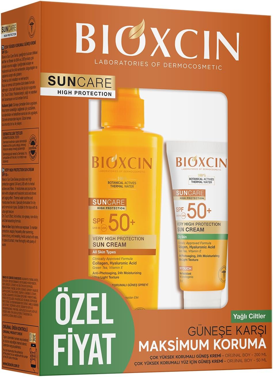 Alternative view of Sun Care Spf 50 Yüz Güneş Kremi 50 ml Karma Yağlı Cilt ve Vücut Güneş Spreyi 200 Ml