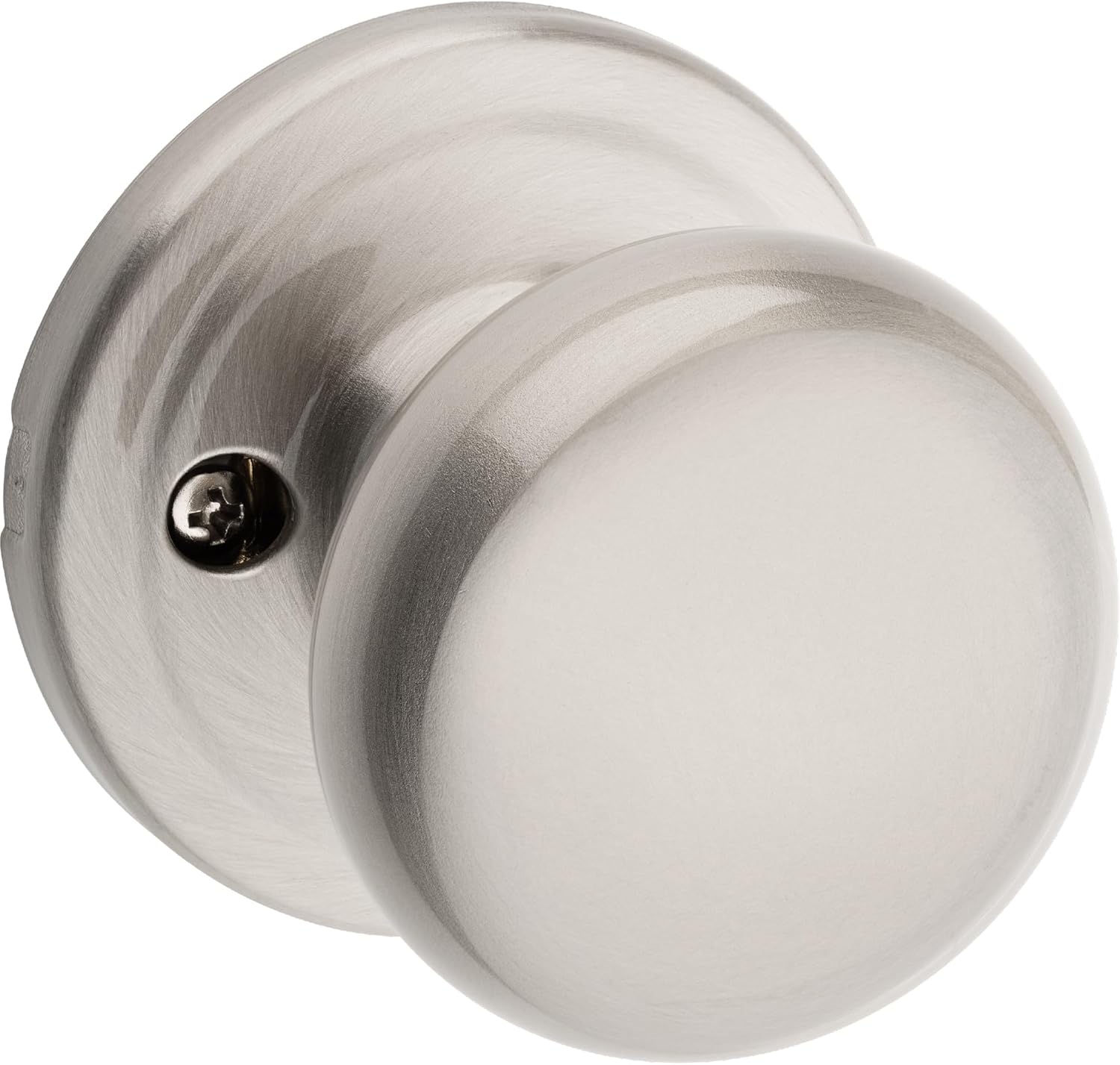 (Satin Nickel) - Kwikset Juno Half-Dummy Knob in Satin Nickel