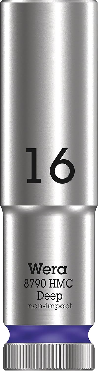 05004556001 8790 HMC Derin Lokma Anahtar 1/2 inç, Menekşe Rengi, 16,0 mm