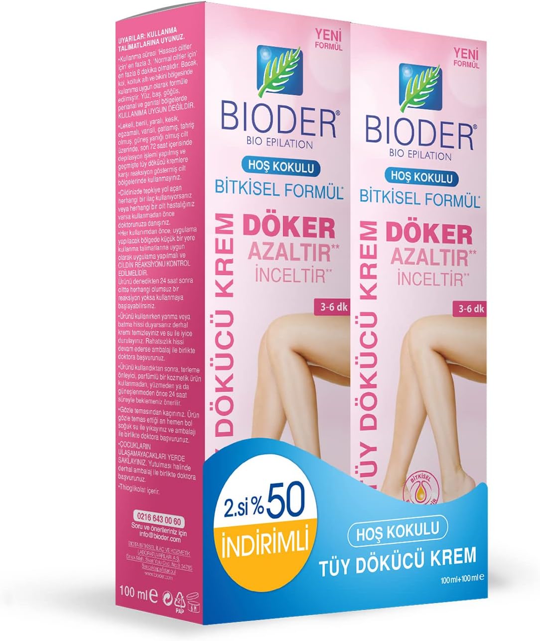 Alternative view of Bioder Tüy Dökücü Krem Bio-Epilation Kadınlar için 100 ml 2 Adet
