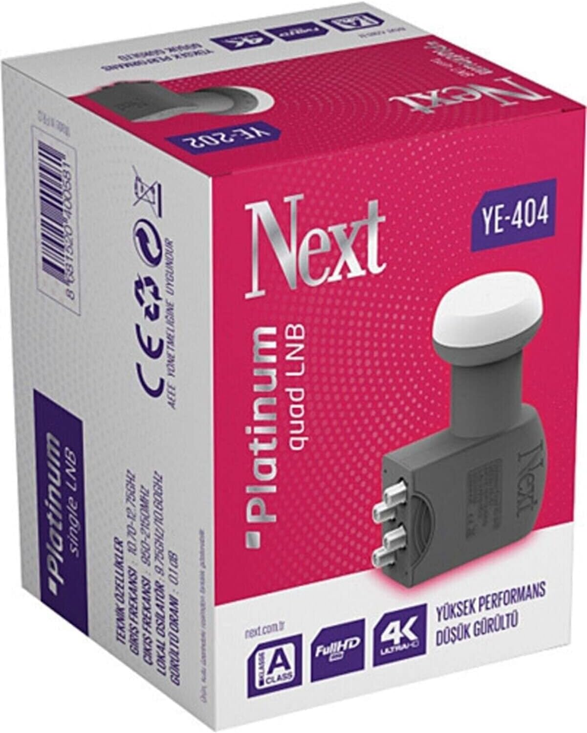 Alternative view of Next Ye-404 Platinum Quad 4'lü LNB