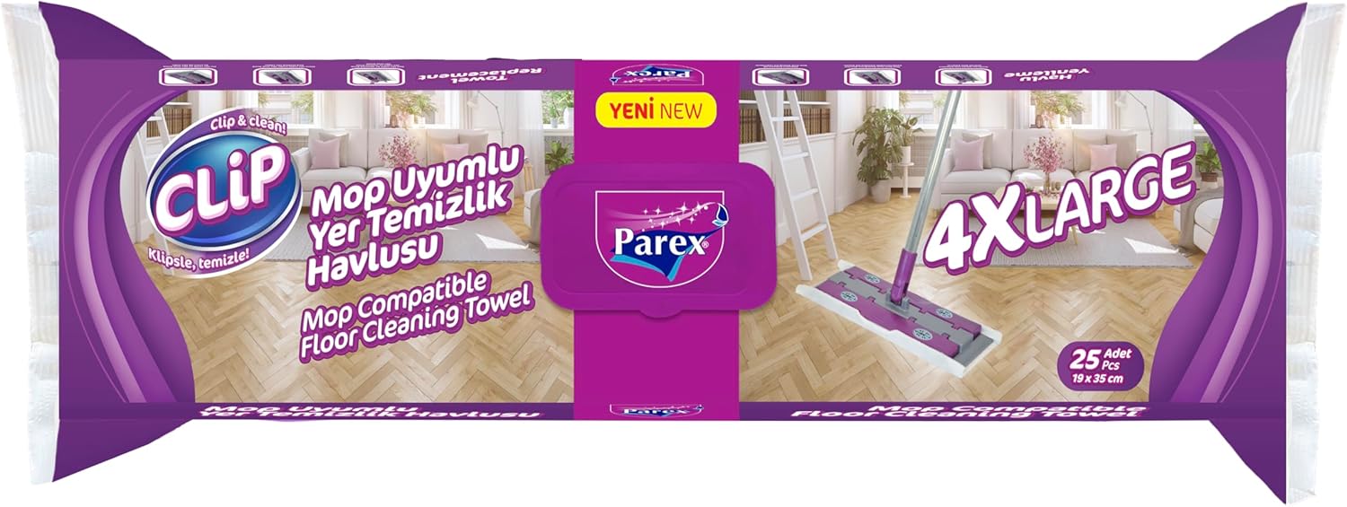 Alternative view of Mop Uyumlu Yer Temizlik Havlusu 4Xl 25’Li