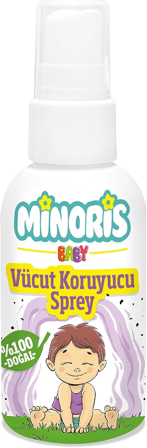 Minoris Baby Organik Vücut Koruyucu Sprey, Vegan 100ML