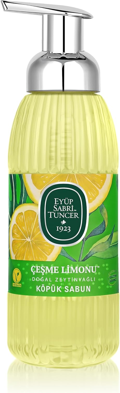 Doğal Zeytinyağlı Köpük Sabun Çeşme Limonu (500 ml)