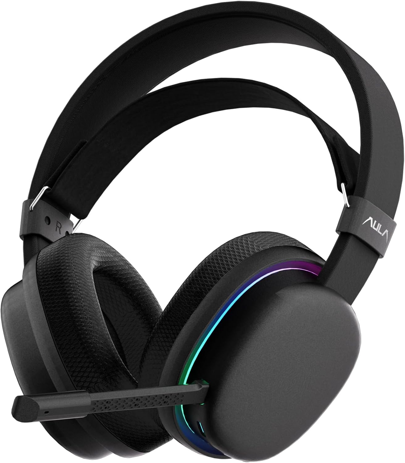 Aula G7 Tri Mode Kablosuz RGB Gaming Mikrofonlu Oyuncu Kulaklığı 40mm Driver Gürültü Engelleyici Siyah - Görsel 3
