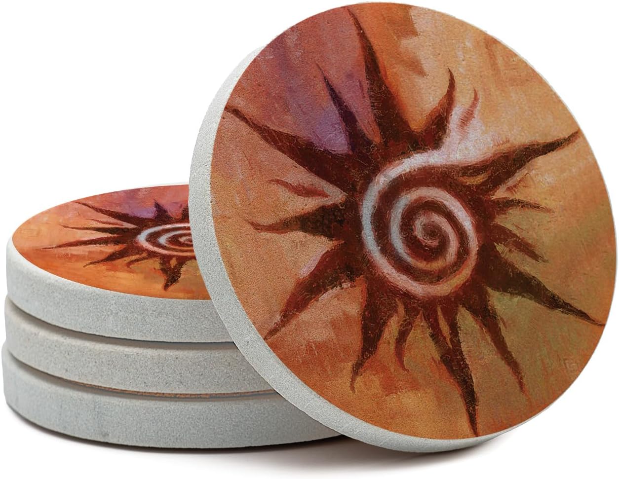Alternative view of spiral Sun altlık, çok renkli