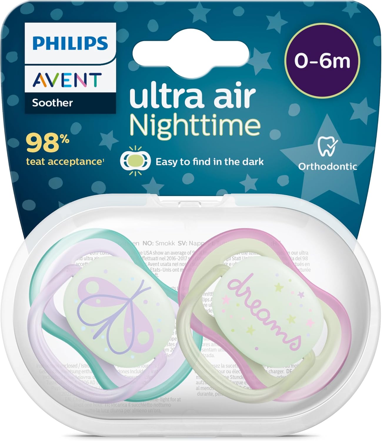 Alternative view of Ultra Air Gece Emziği 0-6 Ay, 2'li Paket, Kız