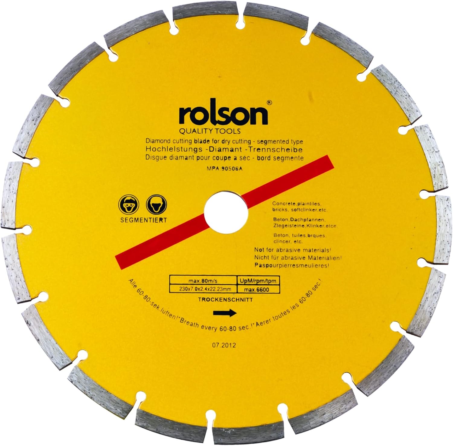 24397 230 mm Diamnod Tipped Segmented Blade