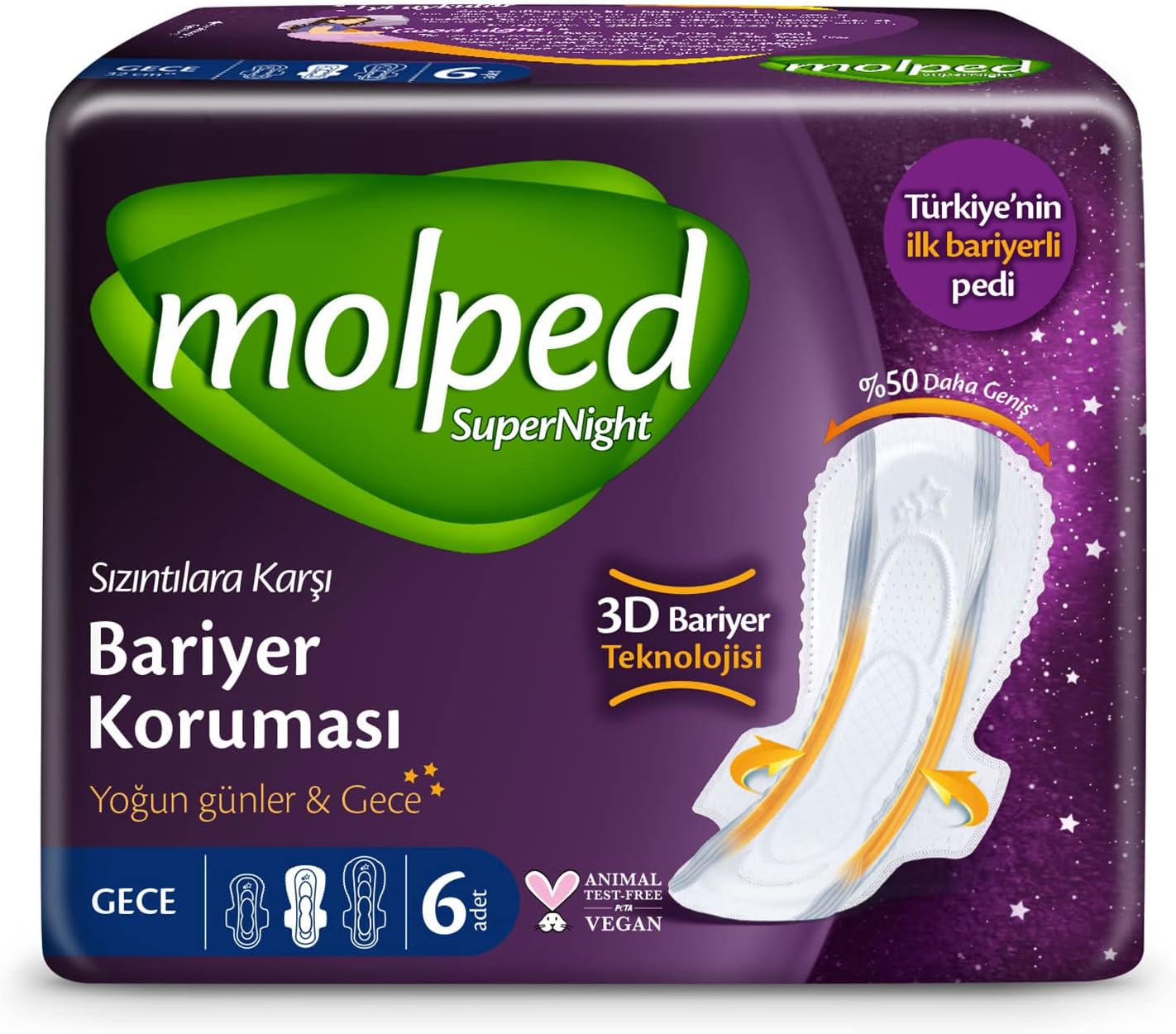Supernight Uzun Gece Pedi (1 x 6 Adet)