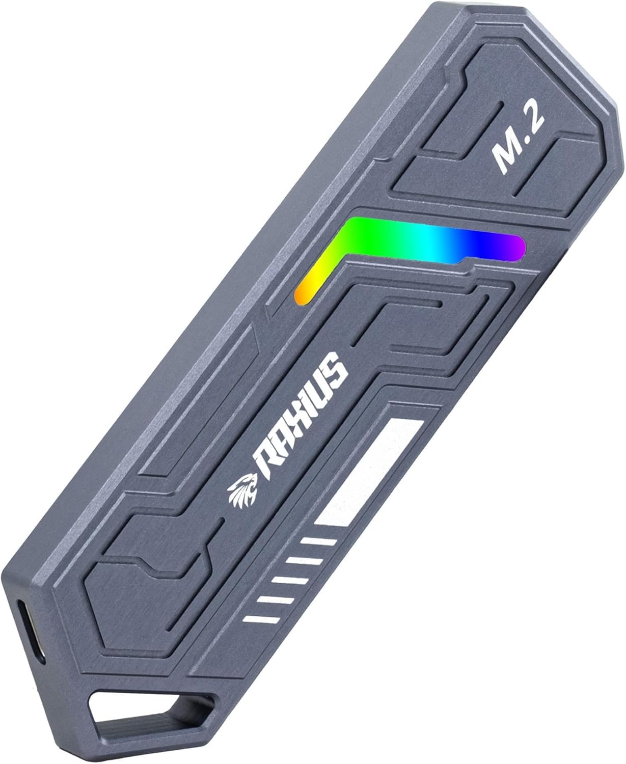 Alternative view of RaXius DK03 USB-A/Type-C Kablolu RGB 22x80 M.2 NVMe Taşınabilir Harici SSD (Boş Kutu)