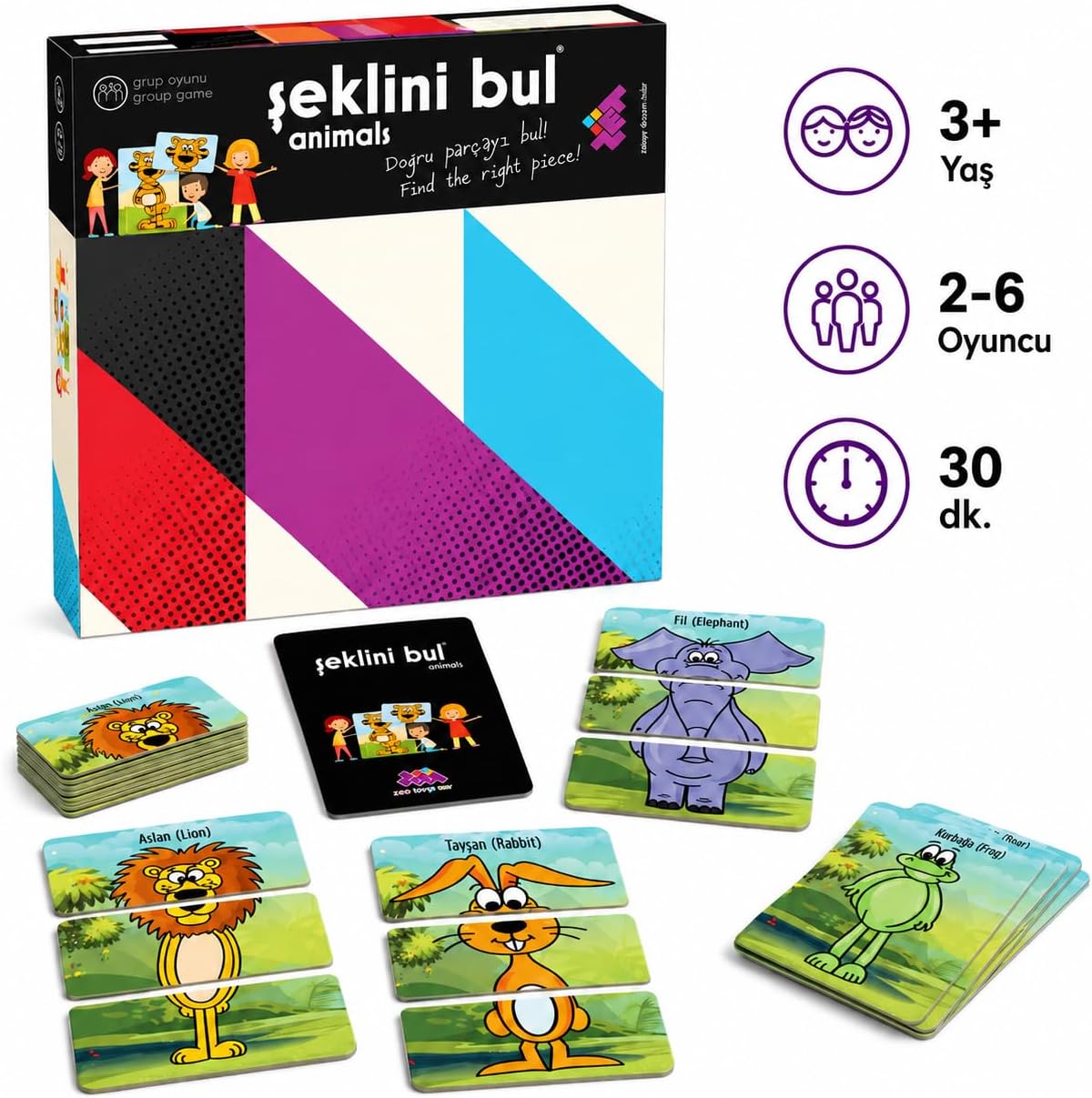 Alternative view of Şeklini Bul-Animals