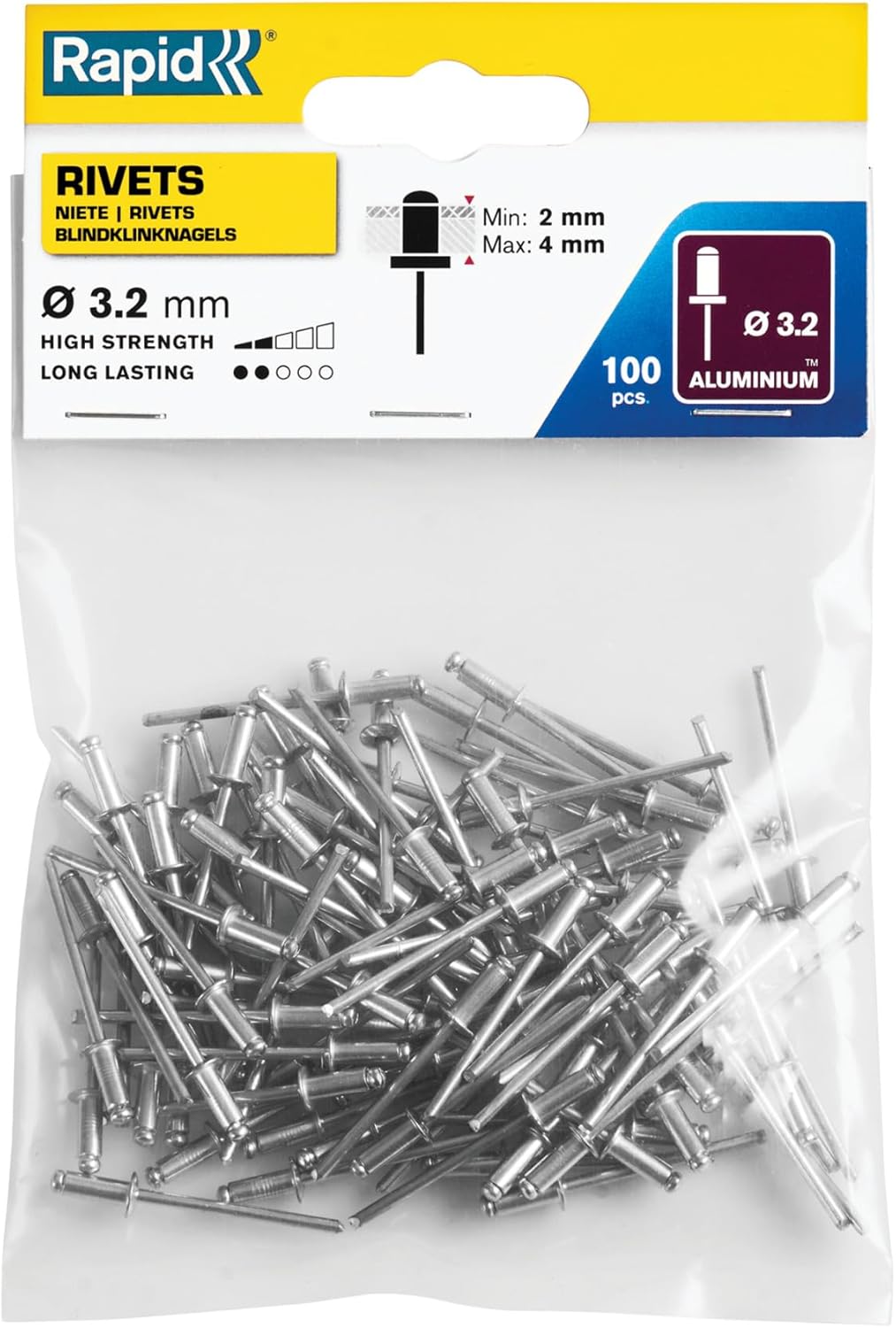 Alternative view of Percin 3.2X8 mm Aluminyum100 Adet