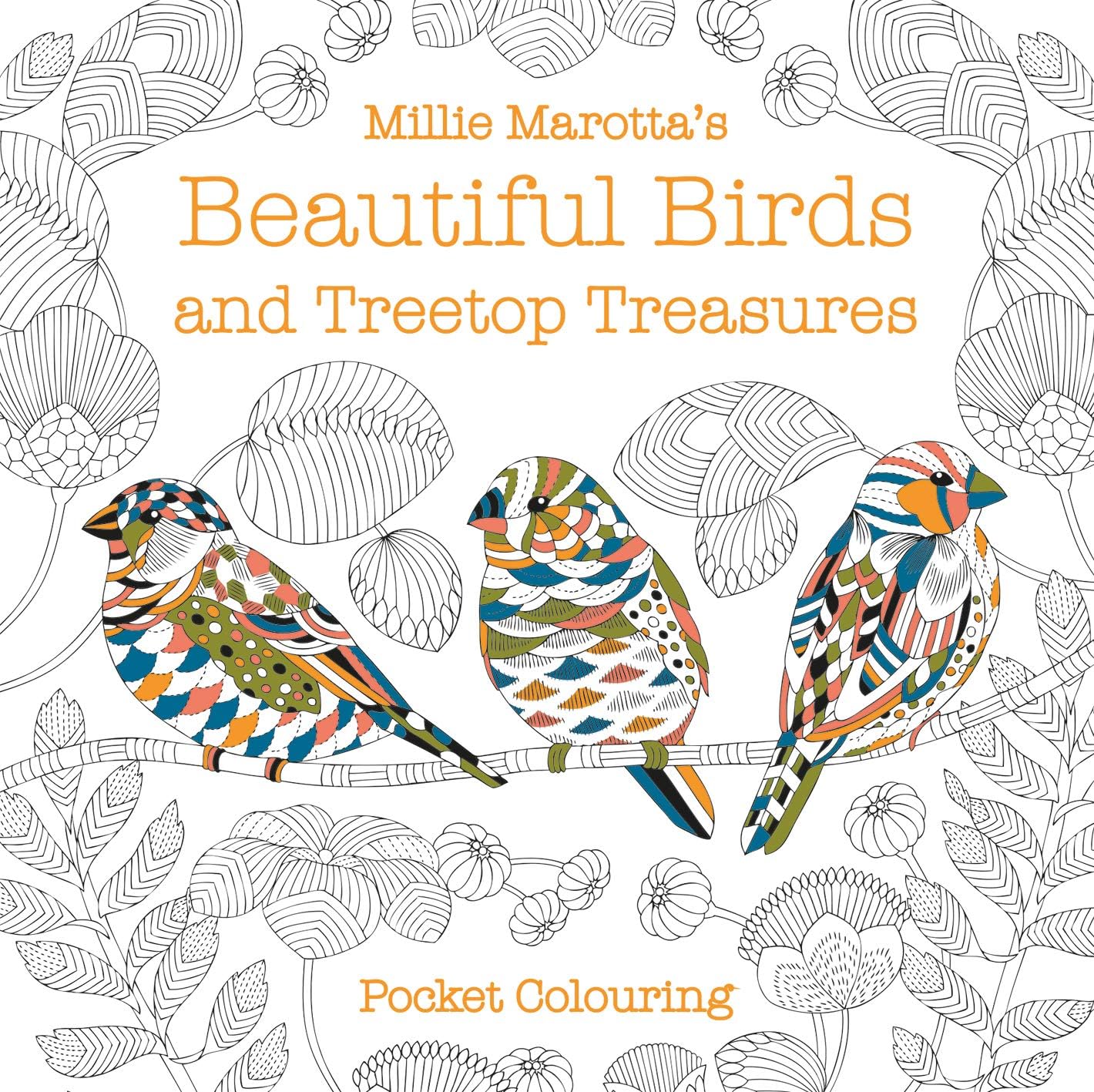 Millie Marotta's Beautiful Birds and Treetop Treasures Pocket Colouring (Kapak Resmi değişebilir)