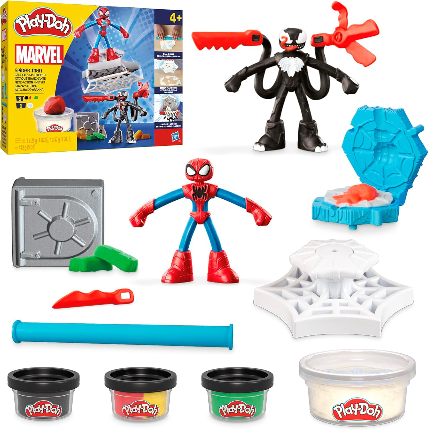 Alternative view of Spider-Man Fırlat ve İkiye Böl Kapışması Oyun Seti