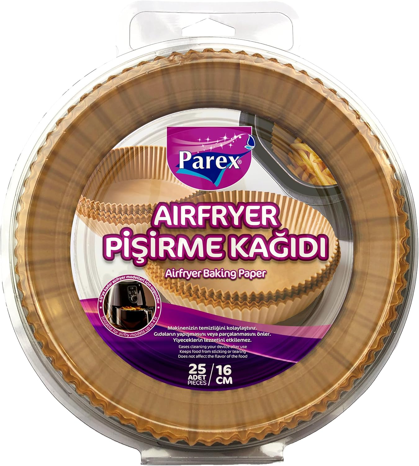 Airfryer Pişirme Kağıdı 25'li