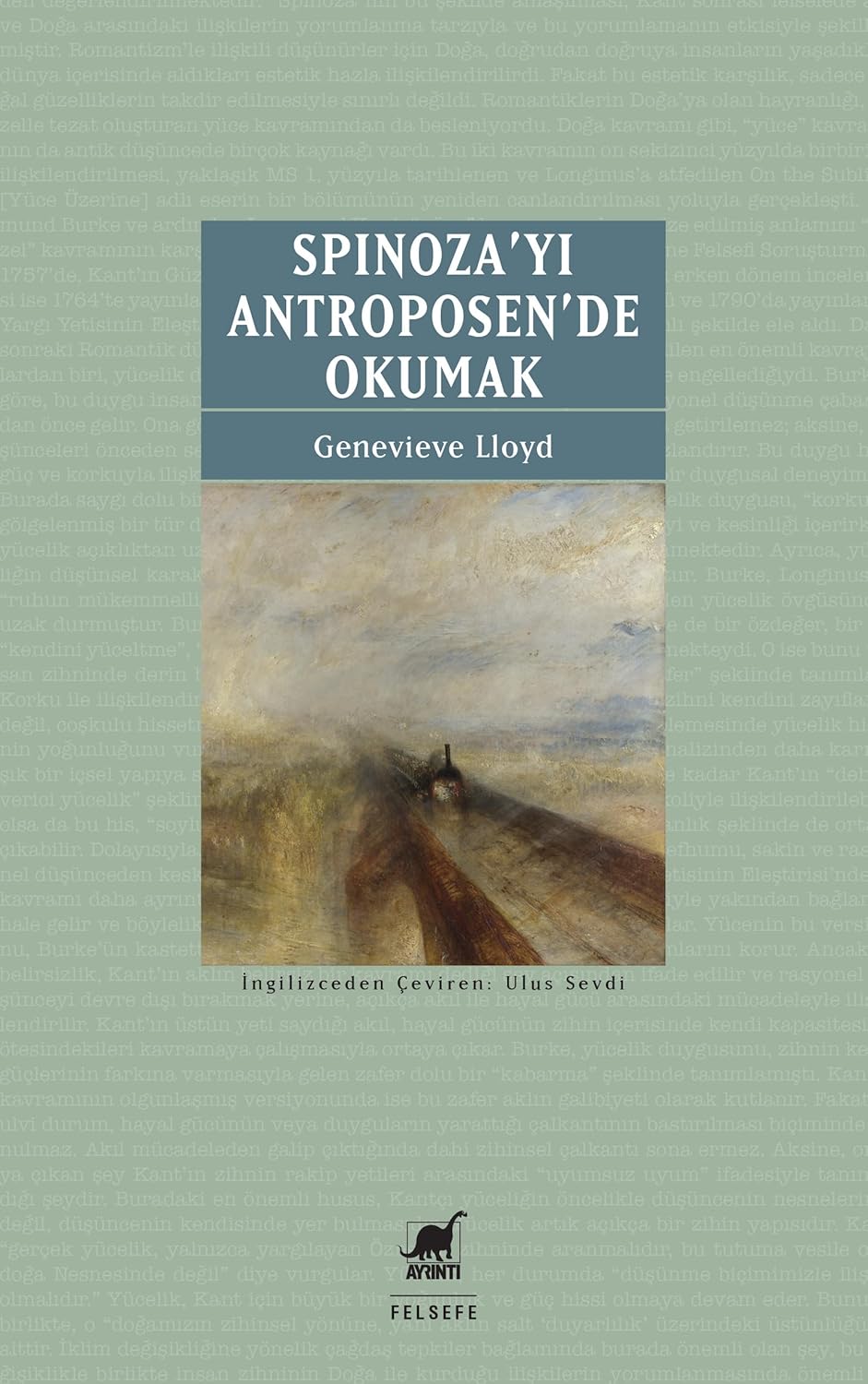 Alternative view of Spinoza’yı Antroposen’de Okumak