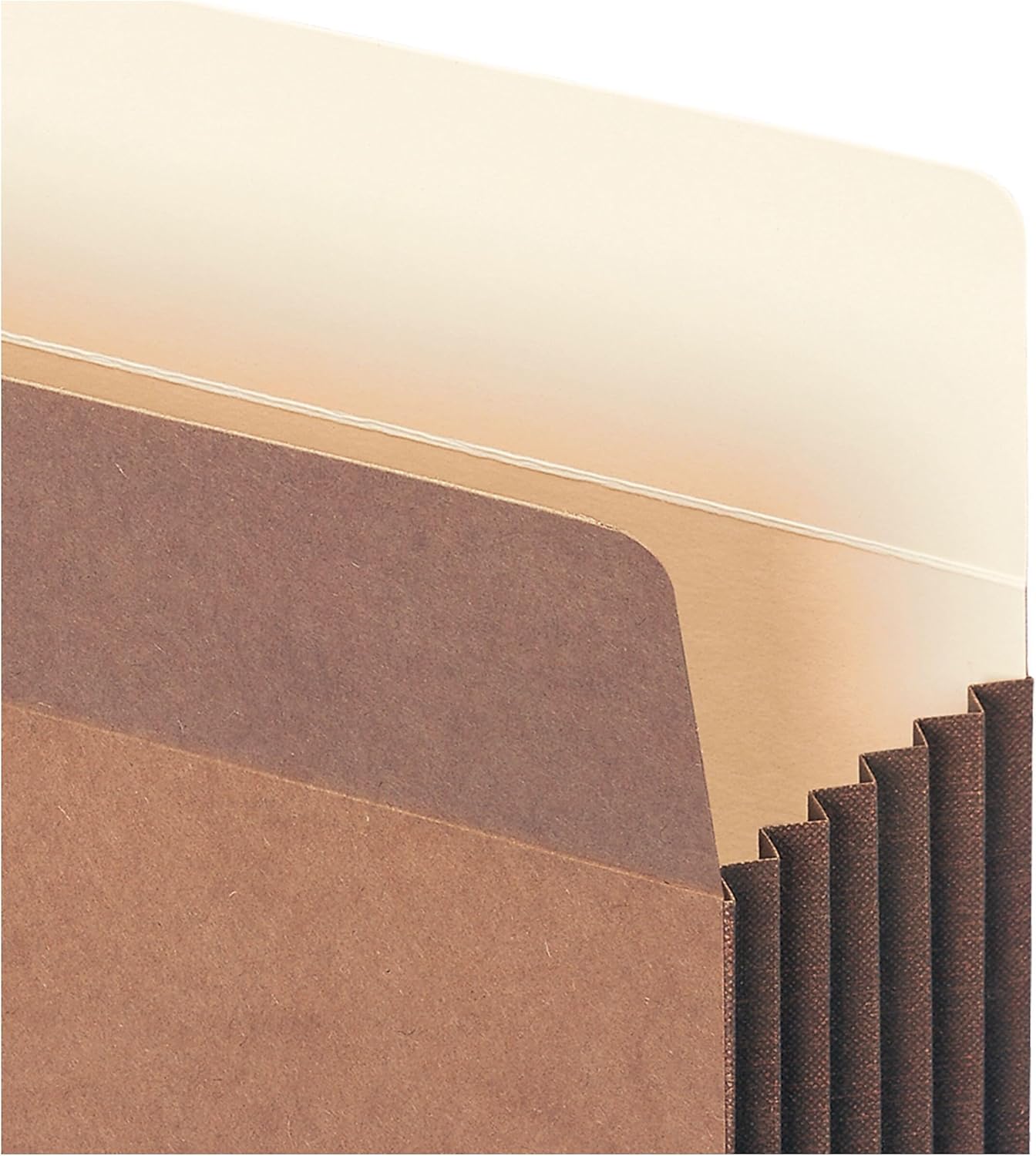 Alternative view of Smead TUFF® Dosya Cebi, Düz Kesim Tab, 5-1/4" Genişletme, Mektup Boyutu, Kırmızı İp, Kutu başına 10 (73390)
