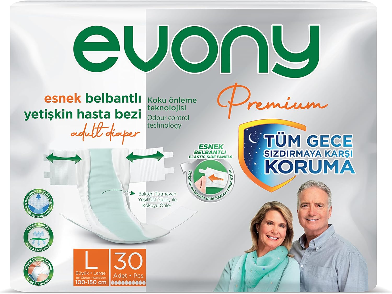 Premium Yetişkin Bezi Large 30 Adet