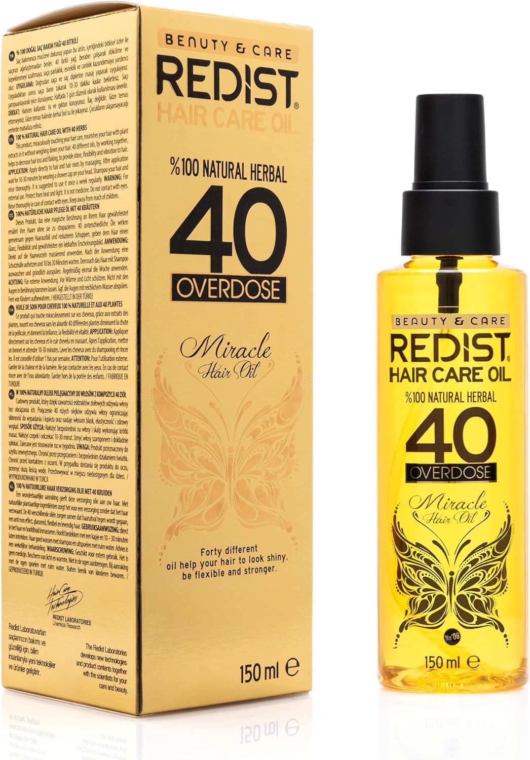 Alternative view of Saç Bakım Yağı 40 Bitkili 150 ML