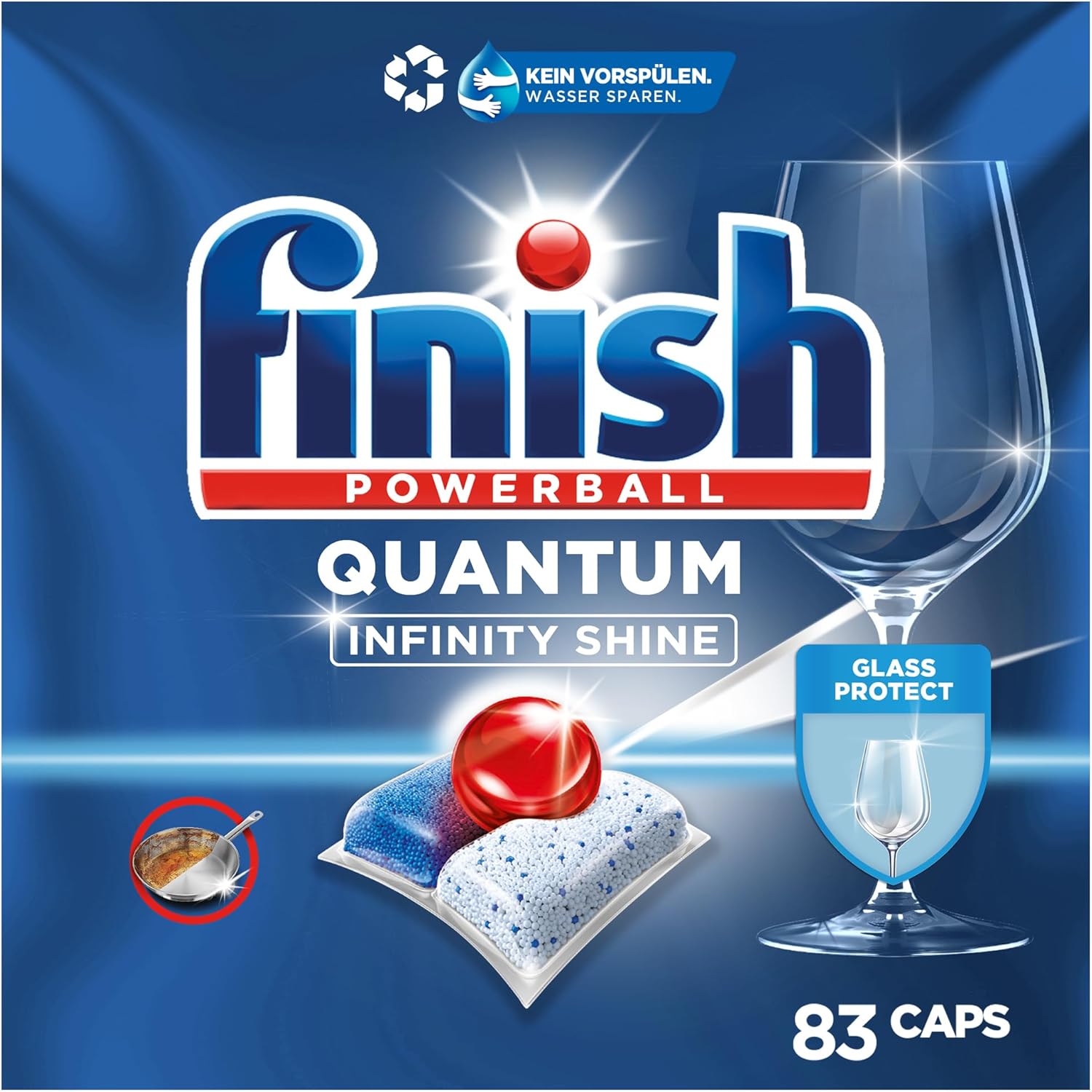 Alternative view of Quantum Infinity Shine 83 Kapsül Bulaşık Makinesi Deterjanı Tableti (1 x 83 Kapsül)