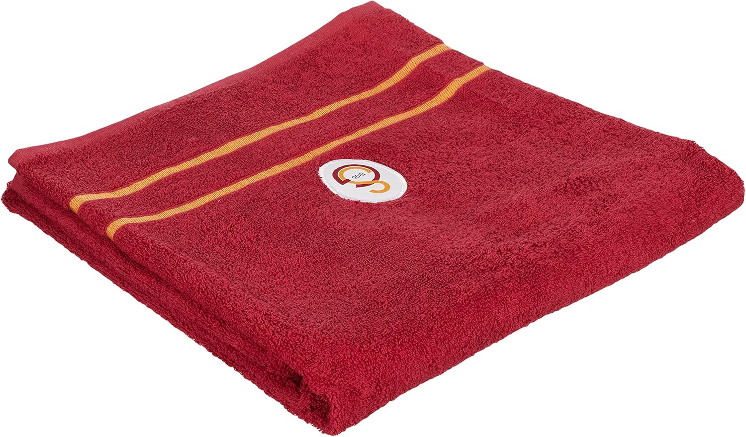 Lisanslı Arma Baskılı%100 Pamuk Banyo Havlusu, Kırmızı, 90x150 cm