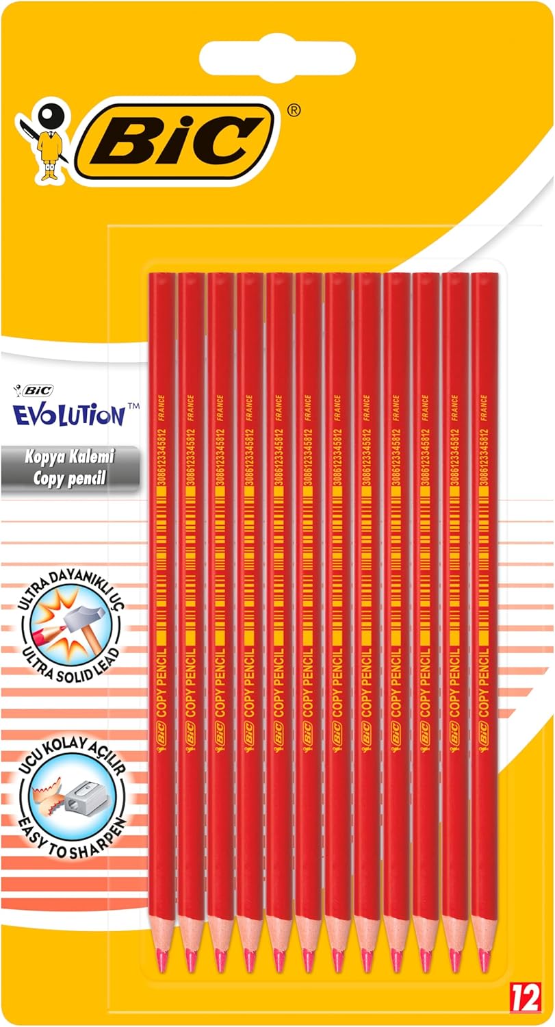 Alternative view of Evolution Kırmızı Kopya Kalemi 12'li Blister,Kıymık Oluşturmaz, Çiğnemeye Karşı Dayanıklı, Kolay Açılır