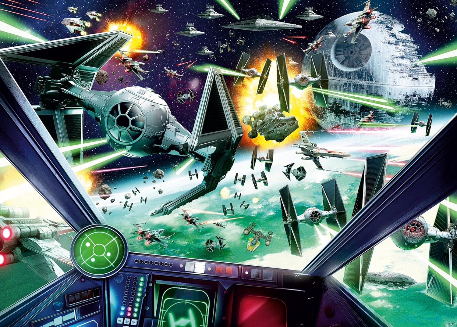 Alternative view of 1000p Puzzle SW X Wing, Yapboz