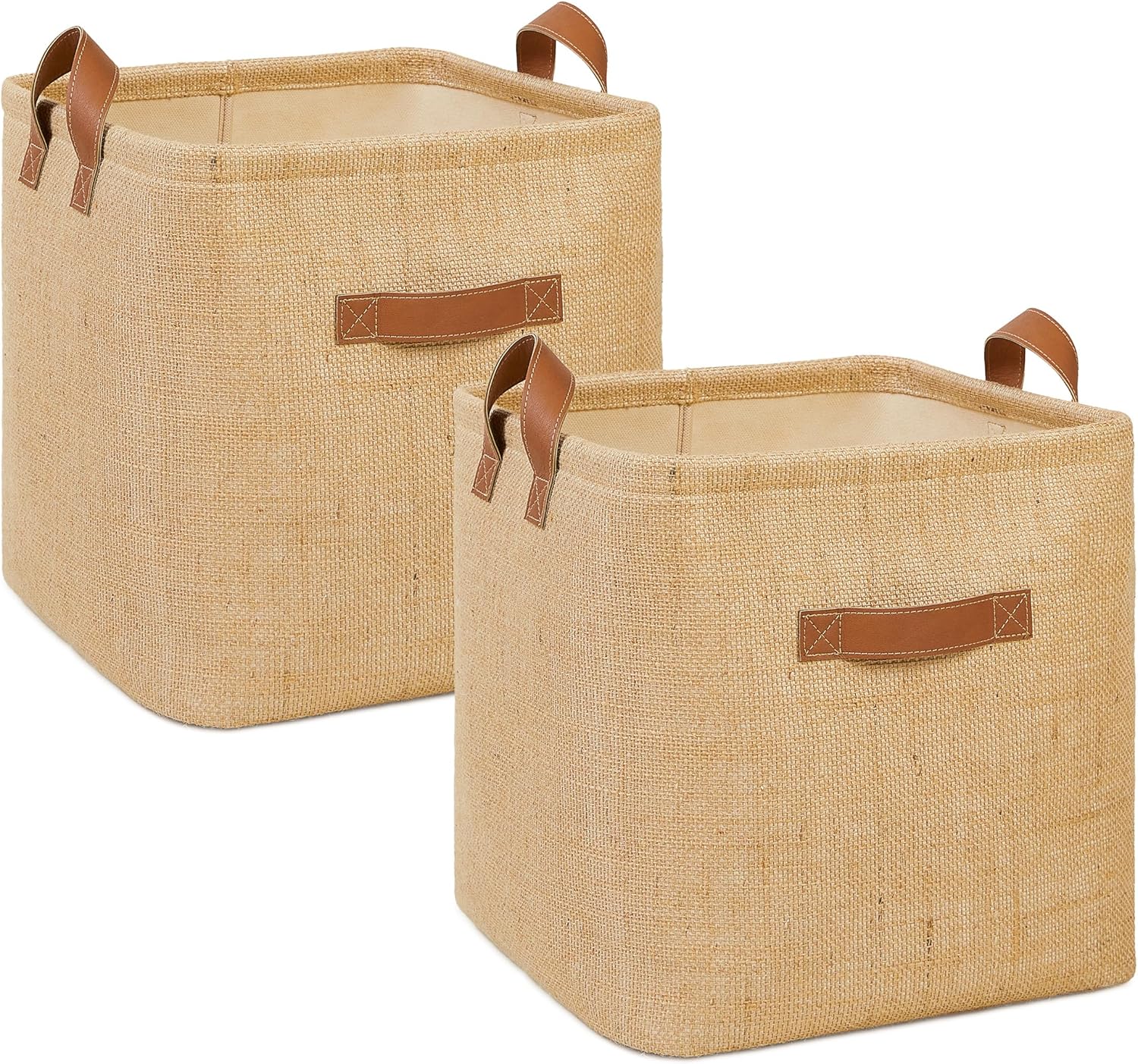 Textie 2'li Jüt Sepet Set 30 x 30 x 30 cm