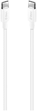 USB-C - USB-C 120cm 60W PD/QC Hızlı Şarj/Data Kablosu Beyaz