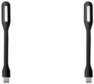 gaman Esnek Taşınabilir Usb Led Işık Lamba Gece Lambası (2 Adet) Tüm Usb Girişleriyle Uyumlu 17Cm Siyah