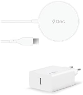 Alternative view of AirCharger M+ MagSafe Uyumlu Kablosuz Şarj Aleti ve PD 20W Seyahat Şarj Aleti Beyaz