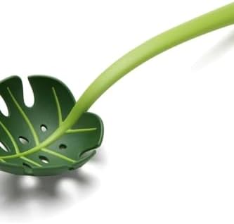 Yaprak Kepçe,Jungle Servis Kaşığı, Jungle Spoon Mutfak Kaşığı, Yaprak Servis Kaşığı,- - Görsel 3