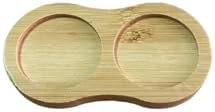 Bambu Standlı Tuzluk Karabiberlik Seti, Ahşap, Kahverengi, 140g, 8cm x 4cm, 2'li - Görsel 3