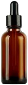 Alternative view of 50 ml Metal Kapaklı Damlalık Dropper Şişesi Serum 50 cc Cam Şişe 6 Adet (Siyah Kapak, Amber/Kahverengi)
