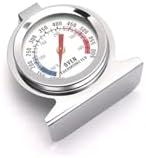 Fırın İçi Termometre, 0-300°C, Çelik Gövde, Hassas Isı Kontrolü, Gri, Analog Gösterge, Gıda Teması Onaylı
