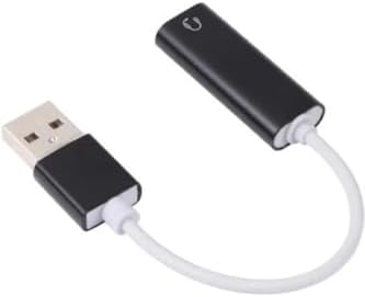 Alternative view of USB den Mikrofonlu Kulaklık Çevirici (USB To 3.5 mm Jack) Playstation Uyumlu Bilgisayar Ses Kartı Kablosu 3.5 mm Jack (Dişi) Girişli Ses Adaptörü 7.1 Dönüştürücü PS3 PS4 PS5 Uyumlu (Beyaz)