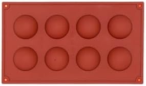 Alternative view of 8 Li Yarım Küre Silikon Mouse Pasta Kalıbı NoColor-4ae0c921 ecmelNM546