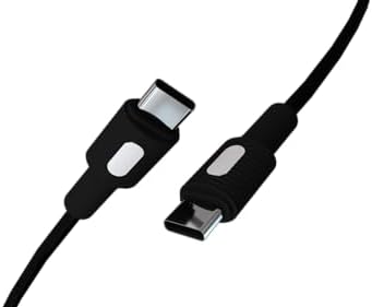 Type C-C Power Delivery Hızlı Şarj Kablosu, Siyah Kablo, Beyaz/Siyah Uçlar (120 CM) - Görsel 3