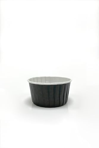 50'li Büyük Boy XL Siyah Muffin Kek Kalıbı Cupcake Kapsülü Jumbo Kek Kapsülü , Airfryer Uyumlu