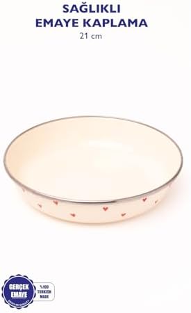Alternative view of Cupid Emaye Bowl Tabağı - Bowl Kase - Salata Kasesi - Sunum Kasesi