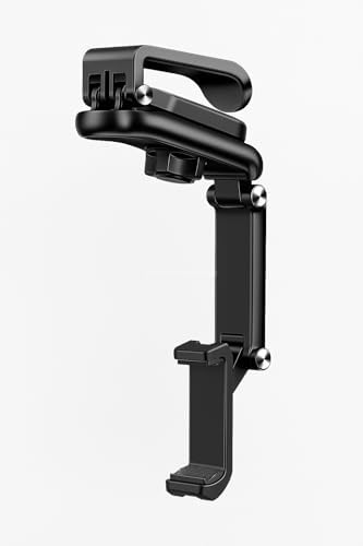 Busstier Güneşlik Üzerine Takılan, 1080° Döner Ayarlı, Araç Telefon Tutucu, Universal Evrensel Cep Telefonu Standı, Paslanmaz ABS Malzeme, Şık Tasarım, Seyahat Navigasyon İçin - Görsel 3