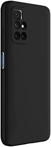 Matte Silicone Xiaomi Redmi 10 için Kılıf Siyah [Redmi 10 ile Uyumlu Kılıf - Siyah]