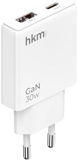 EXTRA SLIM GaN 30W USB-A ve Type-C Çift Portlu Hızlı Şarj Aleti, Ultra İnce Güç Adaptörü, Beyaz - Görsel 3