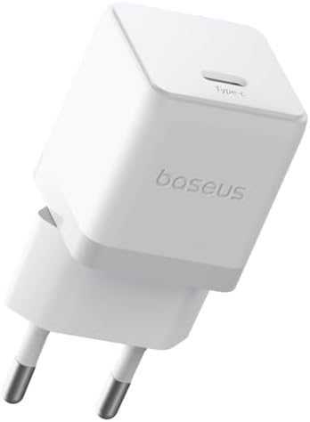 20W Hızlı Şarj Cihazı, Palm 1C USB-C Duvar Adaptörü, BCT Soğutma Teknolojisi ve Akıllı Çip Koruması, Kompakt Şarj Başlığı, Beyaz