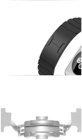 - Apple ile uyumlu Watch 42mm 44mm 45mm 49mm 1/2/3/4/5/6/se/se2/7/8/9/ultra 1/2 Baklalı Metal Kordon