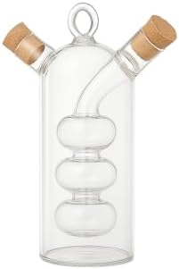 Çift Hazneli Cam Premium Yağdanlık ve Sirkelik (Bombeli).434 ml Şık,Zarif Tasarım,Velor Home - Görsel 3